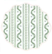 Load image into Gallery viewer, Round Scalloped Placemat | Boxwood Garden-Sage
