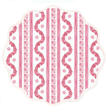 Load image into Gallery viewer, Round Scalloped Placemat | Boxwood Garden-Rose
