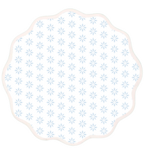 Load image into Gallery viewer, Round Scalloped Placemat - Libby in Blue
