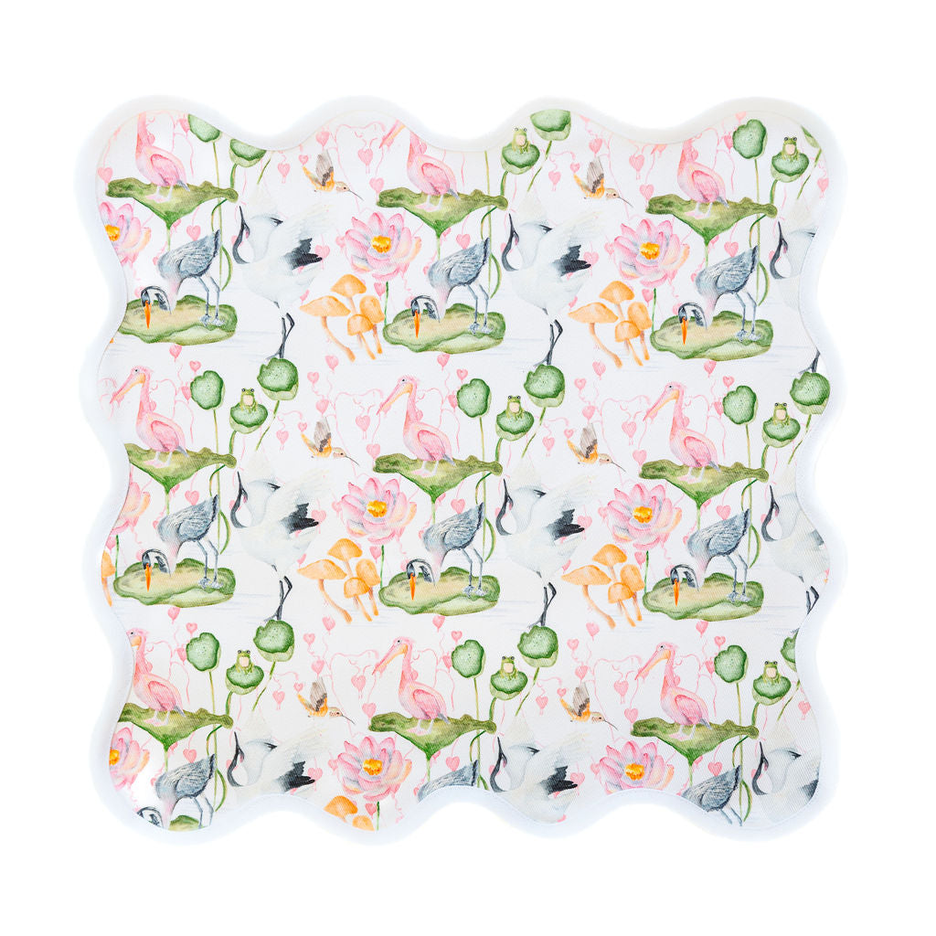 Square Scalloped Placemat | Waterlily
