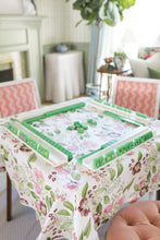 Load image into Gallery viewer, Scalloped Square Table Topper | Floral Chintz
