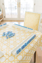 Load image into Gallery viewer, Scalloped Square Table Topper | Gold Cane
