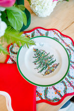Load image into Gallery viewer, Round Scalloped Placemats | Carol of the Bells
