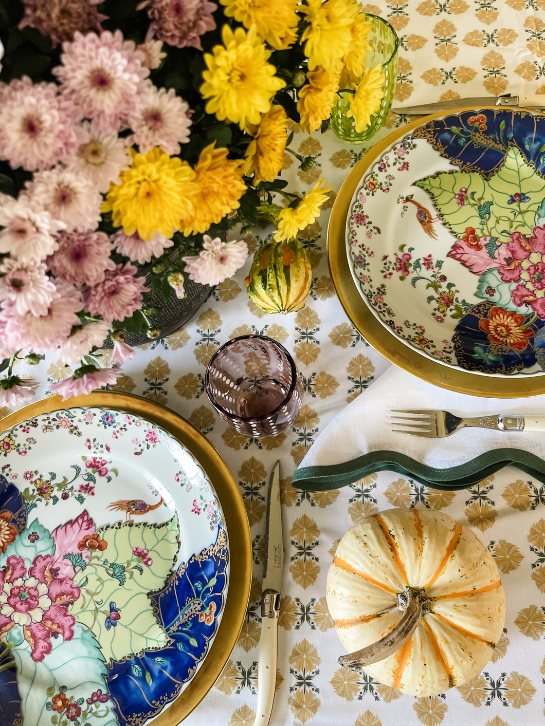 Rectangle Tablecloth | Lotus, Marigold