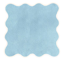 Load image into Gallery viewer, Linen Scalloped Square | Sky Blue
