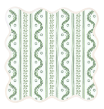 Load image into Gallery viewer, Square Scalloped Placemat | Boxwood Garden-Sage
