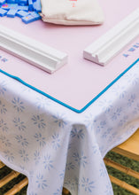 Load image into Gallery viewer, Scalloped Square Game Table Topper | Libby - Blue
