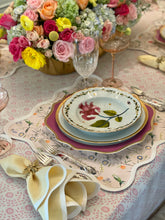 Load image into Gallery viewer, Square Scalloped Placemat | Jardin de Fleurs-Peony

