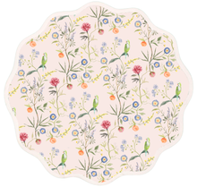 Load image into Gallery viewer, Round Scalloped Placemat | Jardin de Fleurs-Peony
