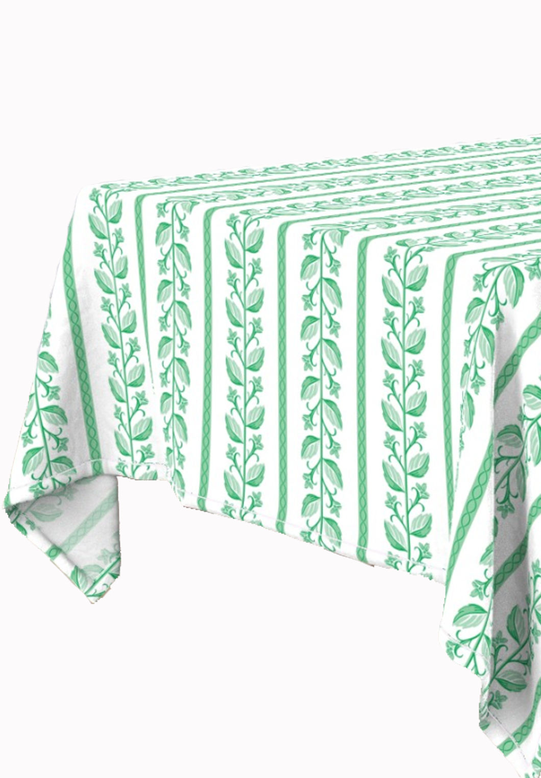 Rectangle Tablecloth | Botanical Stripe - Green | PRE-ORDER
