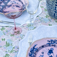 Load image into Gallery viewer, Round Scalloped Placemat - Mark in Blue
