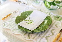 Load image into Gallery viewer, Square Scalloped Placemat | Boxwood Garden-Sage
