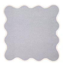 Load image into Gallery viewer, Linen Scalloped Square | Lavender
